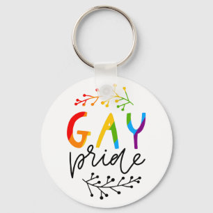 Gay Pride Key Ring