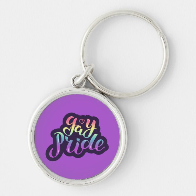 Gay Pride Key Ring (Front)