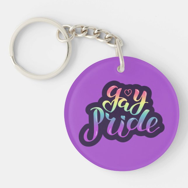 Gay Pride Key Ring (Front)