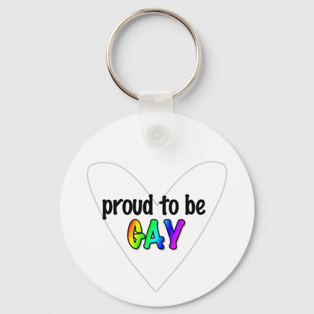 Gay Pride Keychain (Front)