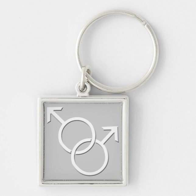 Gay Pride Keychain Rainbow Love Keychains Gifts (Front)