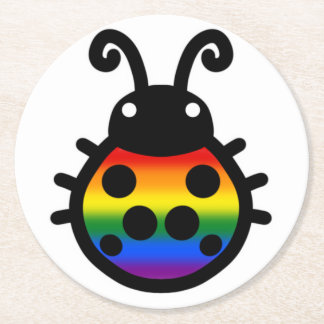 Gay Pride Ladybug Coaster