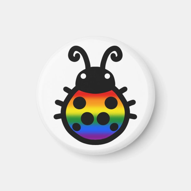 Gay Pride Ladybug Magnet (Front)