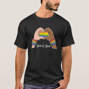 Gay Pride Lesbian Transgender Pansexual Rainbow Fl T-Shirt
