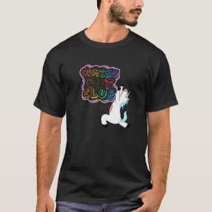 Gay Pride Lgbt Rainbow Colours Flag Coming Out Clu T-Shirt