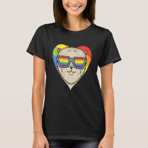 Gay Pride LGBT Rainbow - Dog Breed Pomeranian - LG T-Shirt
