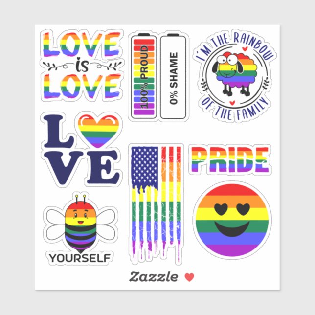 Gay Pride LGBT Vegan (Sheet)