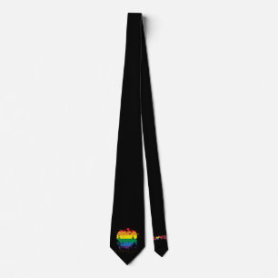 Gay Pride Love Hearts Tie