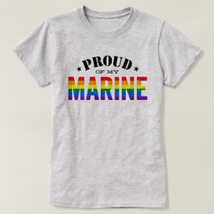 Gay Pride Marine Rainbow Flag T-Shirt