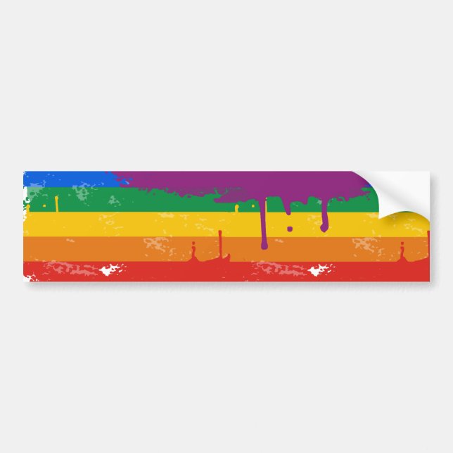 Gay Pride Merchandise Bumper Sticker (Front)