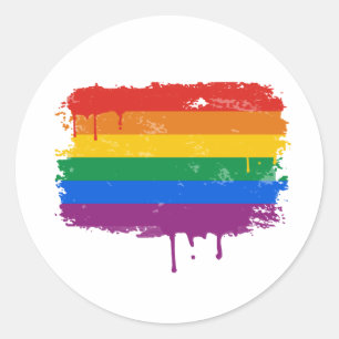 Gay Pride Merchandise Classic Round Sticker