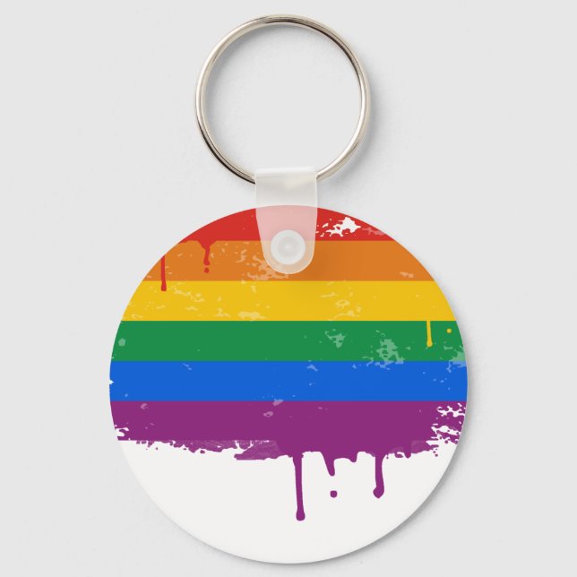 Gay Pride Merchandise Key Ring (Front)