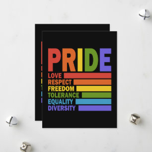 Gay Pride Month LGBT Holiday Card