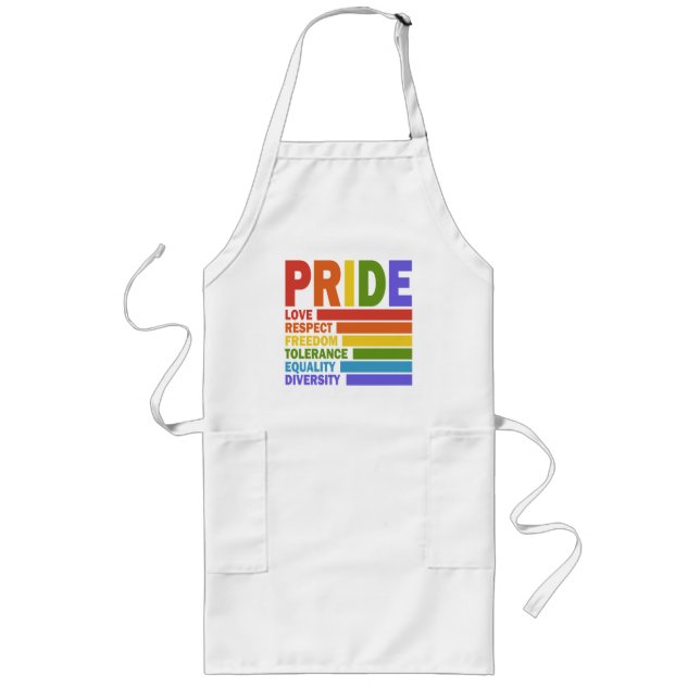 Gay Pride Month LGBT Long Apron (Front)