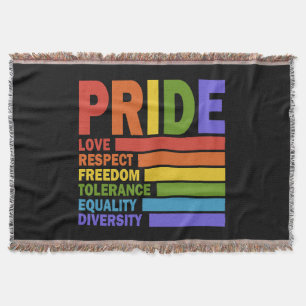 Gay Pride Month LGBT Throw Blanket