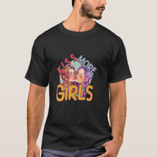 Gay Pride Month LGBTQ LGBT Rainbow Flag Kiss More  T-Shirt