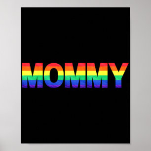 Gay Pride Month Lgbtq Mothers Day Rainbow Flag Que Poster