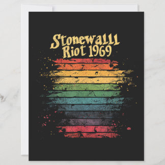 Gay Pride Month Rainbow Flag Stone wall Riot 1969