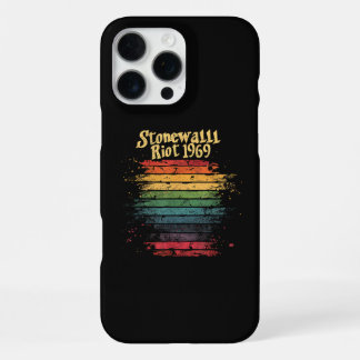 Gay Pride Month Rainbow Flag Stone wall Riot 1969 iPhone 16 Pro Max Case