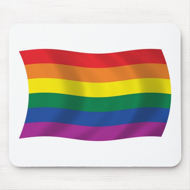 Gay Pride Movement Flag Mousepad (Front)