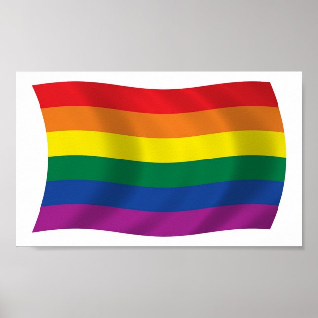 Gay Pride Movement Flag Poster Print (Front)