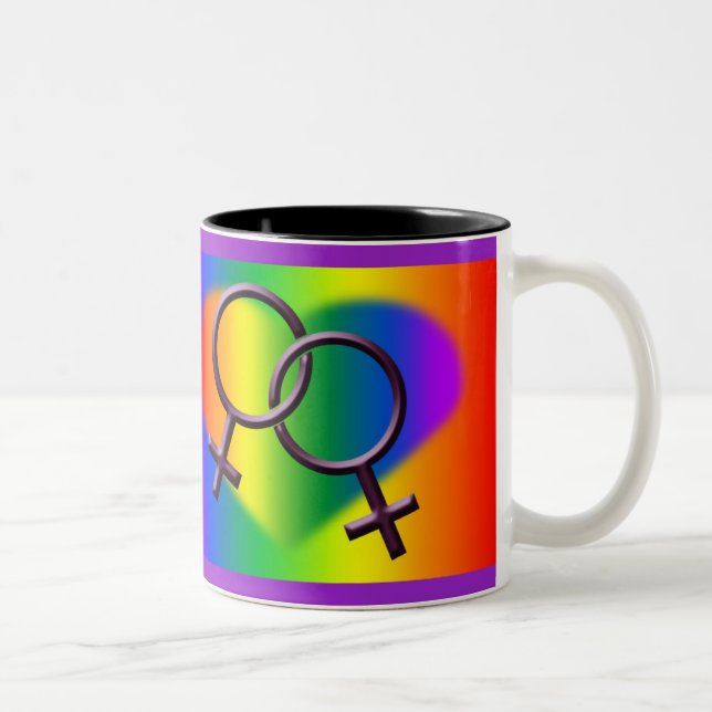 Gay Pride Mugs Cups Women's Gay Pride Cups Gifts (Right)