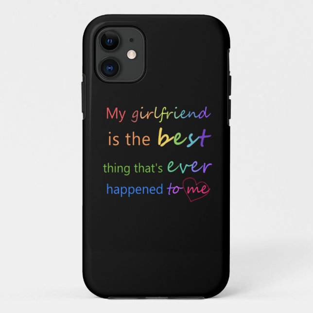 Gay Pride - "My girlfriend is" Case-Mate iPhone Case (Back)