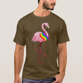 Gay Pride Pink Flamingo LGBT Pride Month  T-Shirt
