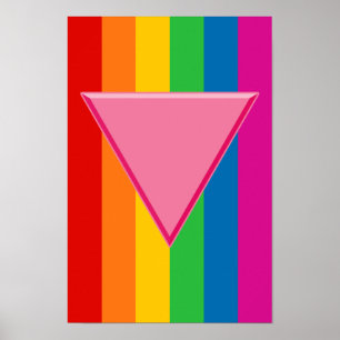 Gay Pride Pink Triangle Poster