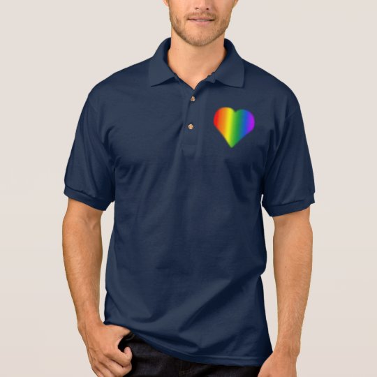 Gay Pride Polo Shirt Men's Same-Sex 