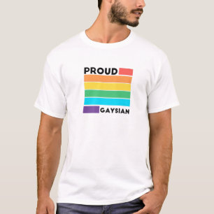 Gay Pride Pretty Gaysian LGBT Rainbow Colors Cloud T-Shirt