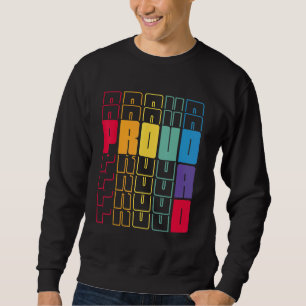 Gay Pride Proud Dad Lgbt Parent Equal Rights Rainb Sweatshirt
