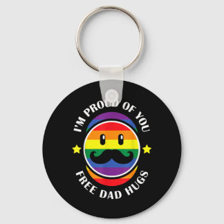 Gay Pride Proud Dad Lgbt Parent Fathers Day Key Ring