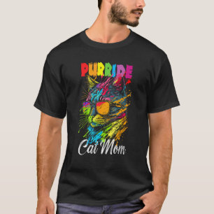 Gay Pride Purride Cat Mother LGBT Pride Month Cute T-Shirt