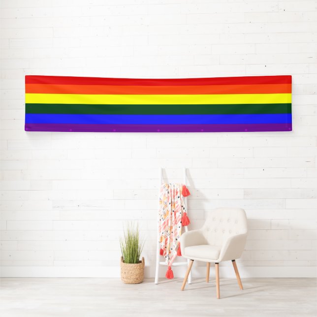 Gay Pride Rainbow Banner (Insitu)