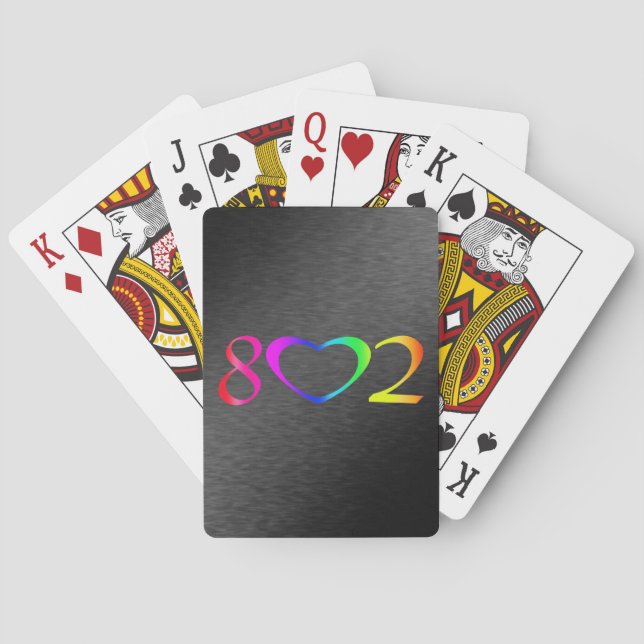 Gay Pride Rainbow Classic Playing Cards (Back)
