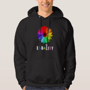 Gay Pride Rainbow Equality Equality Lgbt Flower Ra Hoodie