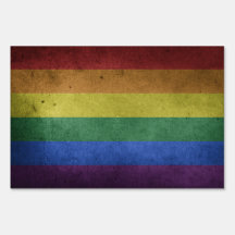 Gay Pride Rainbow Flag Distressed