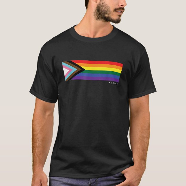 Gay Pride Rainbow Flag Paint T Shirt LGBT World Pr (Front)