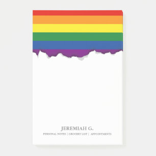 Gay pride Rainbow Flag Post-it Notes