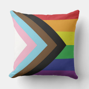 Gay Pride Rainbow Flag Progressive LGBTQIA+ Cushion