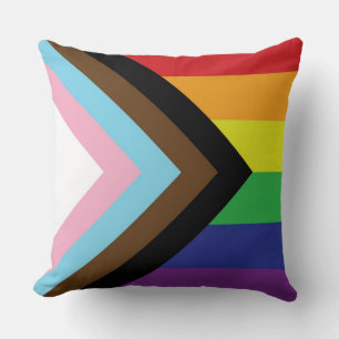 Gay Pride Rainbow Flag Progressive LGBTQIA+ Cushion