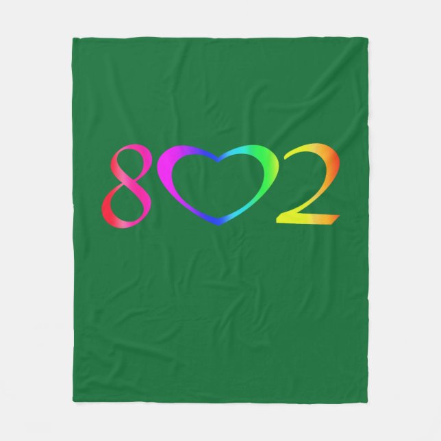 Gay Pride Rainbow Fleece Blanket (Front)