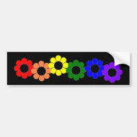 Gay Pride Rainbow Flowers