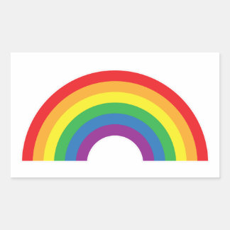 Gay Pride - Rainbow - Gay Pride Flag Rectangular Sticker