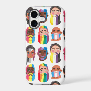 Gay pride rainbow gender flags beard men gift