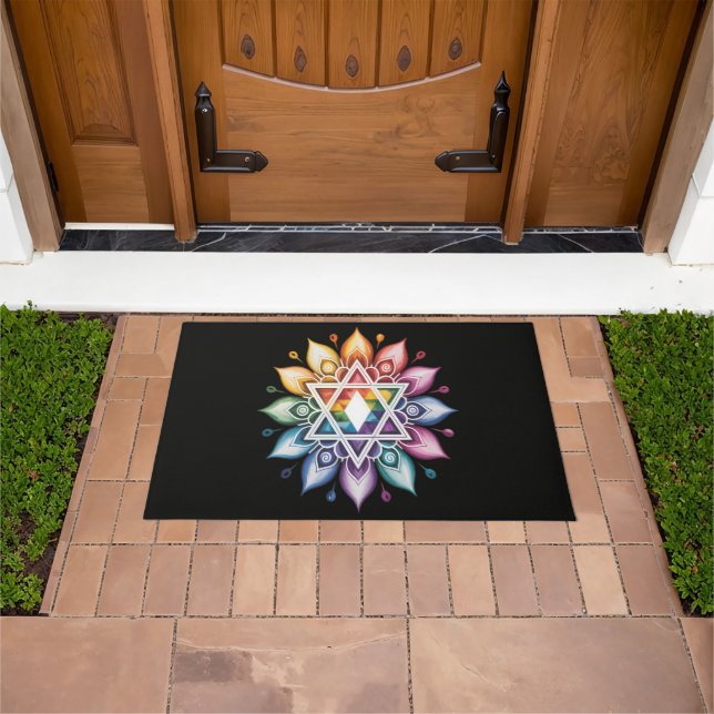 Gay Pride Rainbow LGBT Doormat (Outdoor)