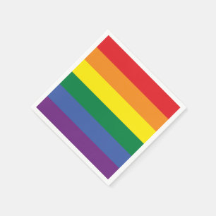 Gay Pride Rainbow LGBT Flag Napkin