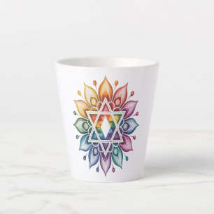 Gay Pride Rainbow LGBT Latte Mug