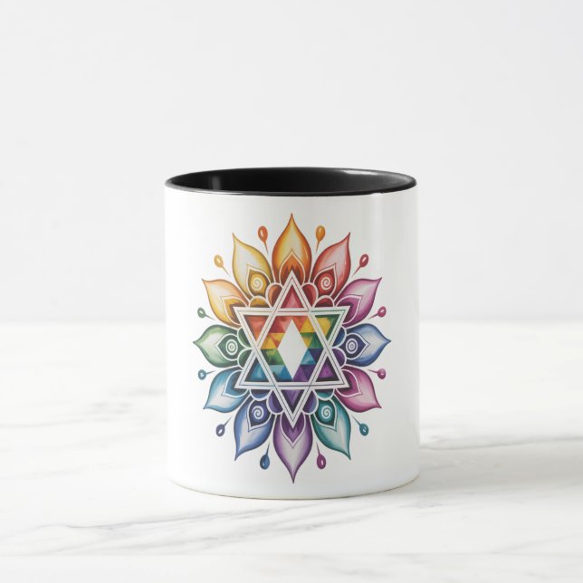 Gay Pride Rainbow LGBT Mug (Center)